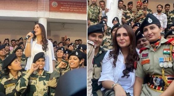 'बॉलीवुड सेलिब्रिटी हुमा कुरैशी ने सुचेतगढ़ का दौरा किया; उन्होंने और अधिक कलाकारों को जम्मू-कश्मीर आने के लिए प्रेरित करने का संकल्प लिया'